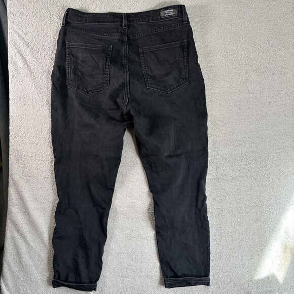 Levi’s Signature High Rise Skinny Ankle Jeans Womens Size 14 32x25 Black Stretch - Picture 9 of 11